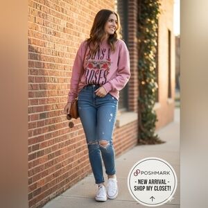 Vintage Original Retro 80's Guns & Roses Sweat Shirt must Have! Only 1 Available